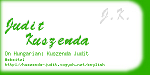 judit kuszenda business card